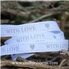 Order Wedding Owl Ribbon - With Love White